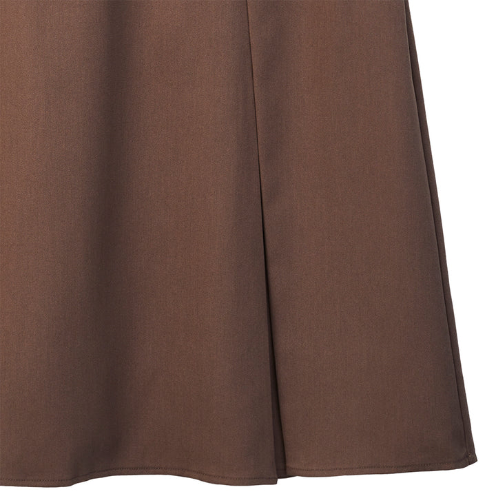 Under Knee Length Skirt (Brown)