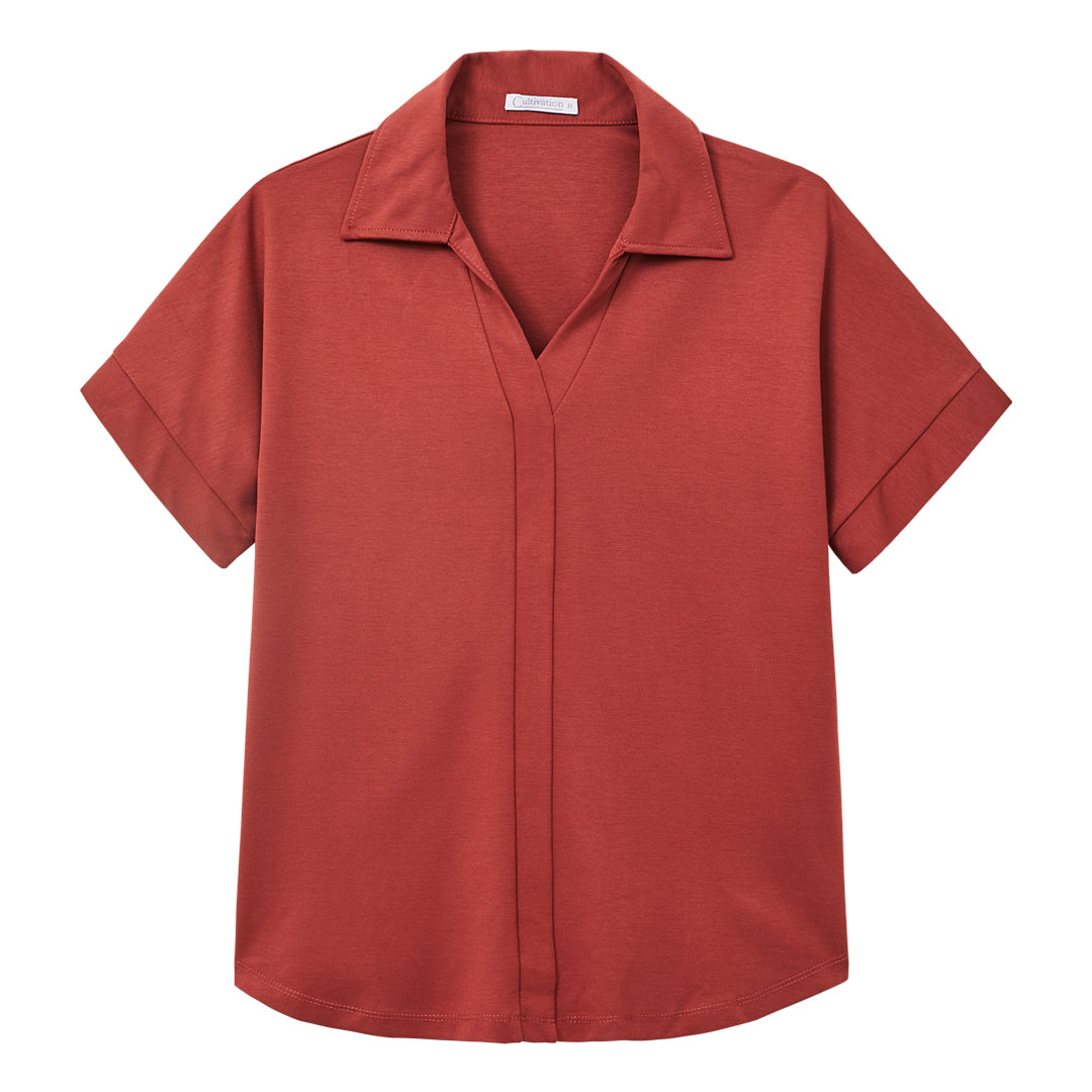 Turtleneck Maroon Top
