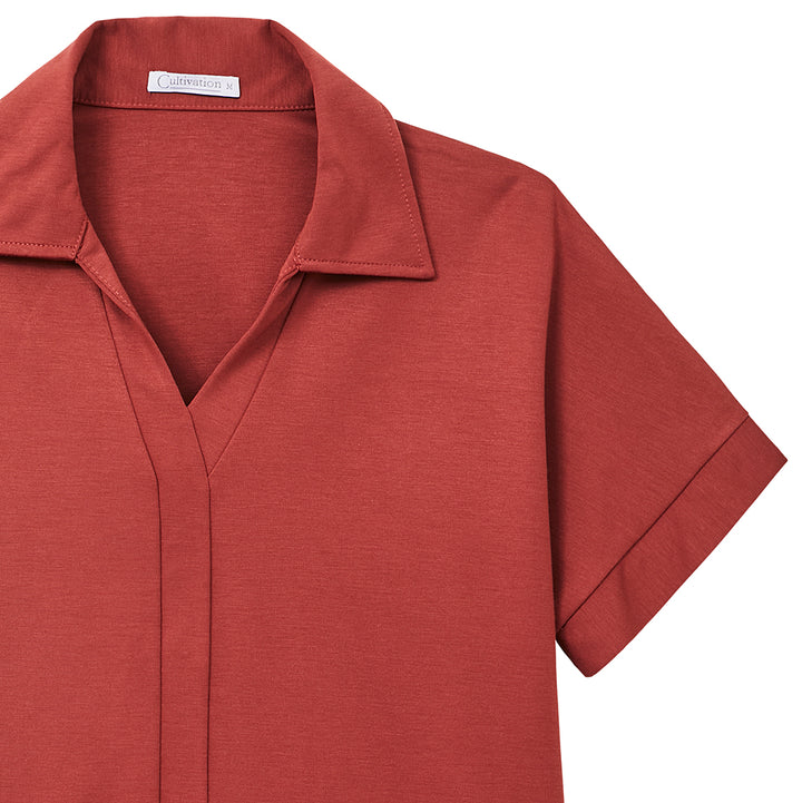 Turtleneck Maroon Top
