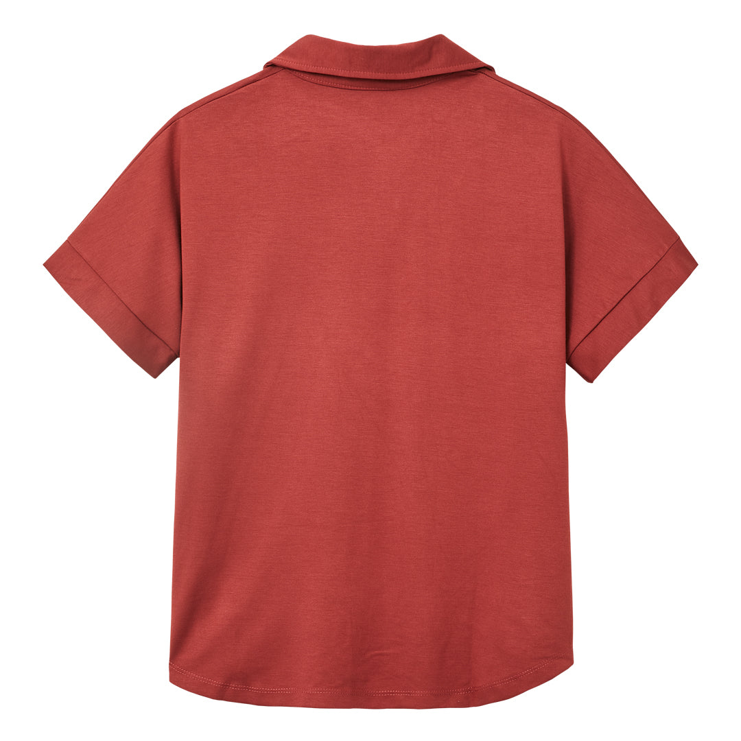 Turtleneck Maroon Top