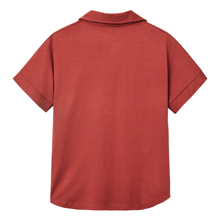 Turtleneck Maroon Top