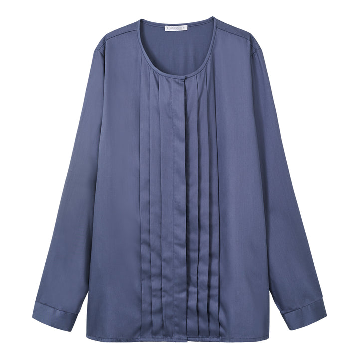 Long Sleeve Blouse (Dark Blue)