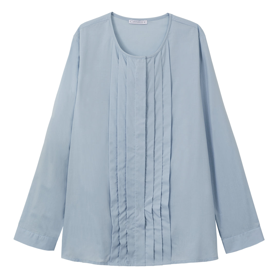 Long Sleeve Blouse (Baby Blue)