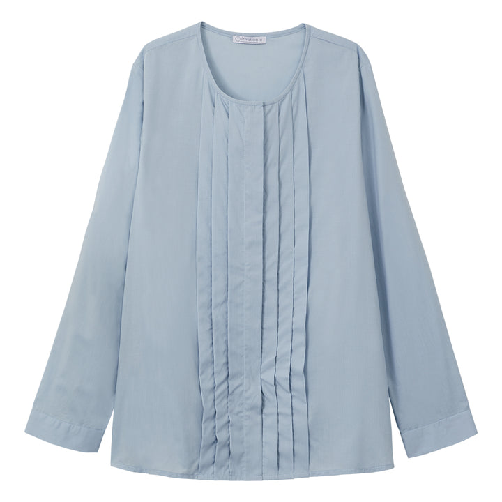 Long Sleeve Blouse (Baby Blue)
