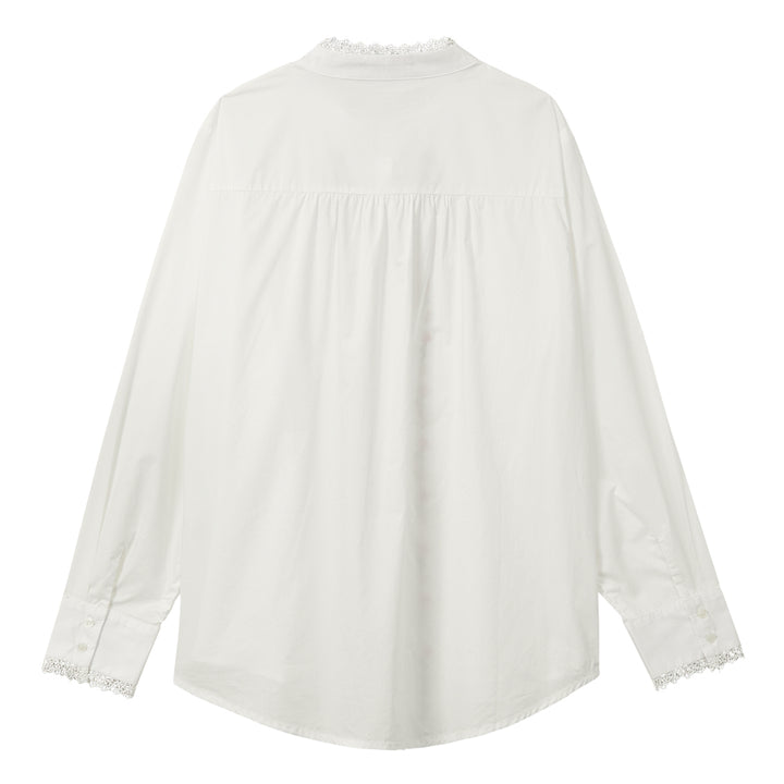 Floral Long Sleeve Blouse (White)