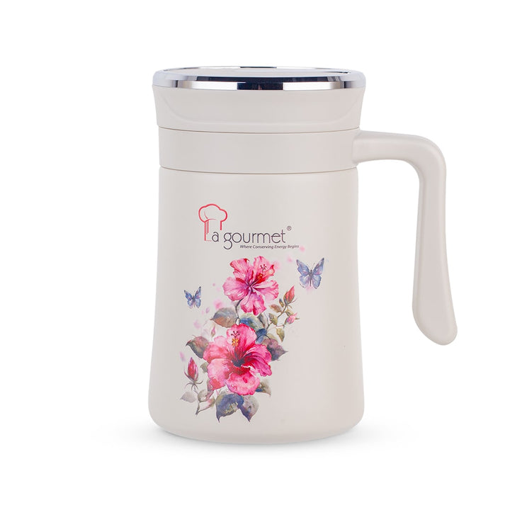 Botanical Mug 500ml (Hibiscus / Orchid)