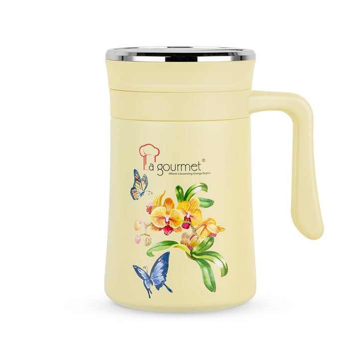 Botanical Mug 500ml (Hibiscus / Orchid)
