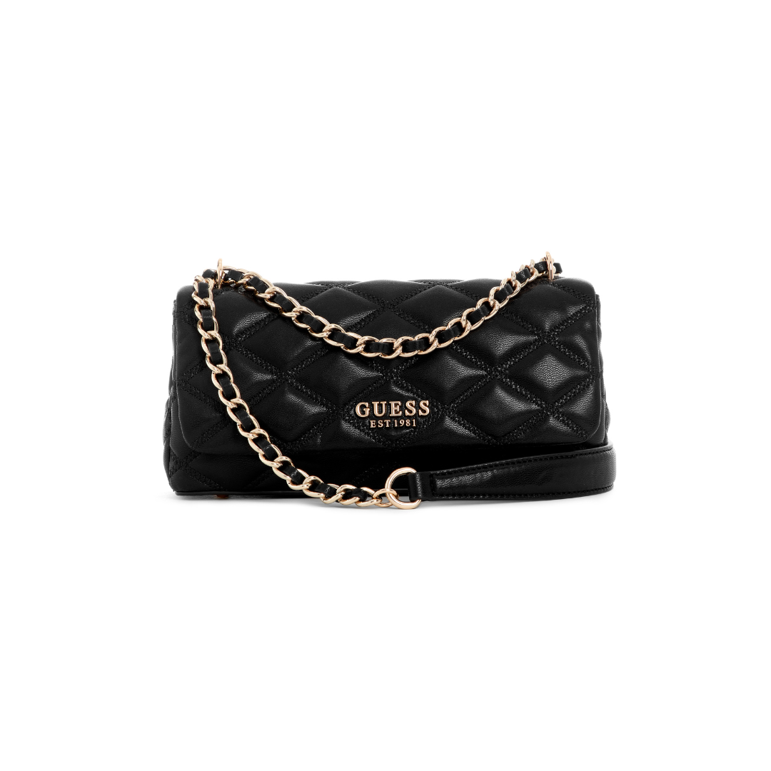 Tamsin Convertible Crossbody Flap (Black)