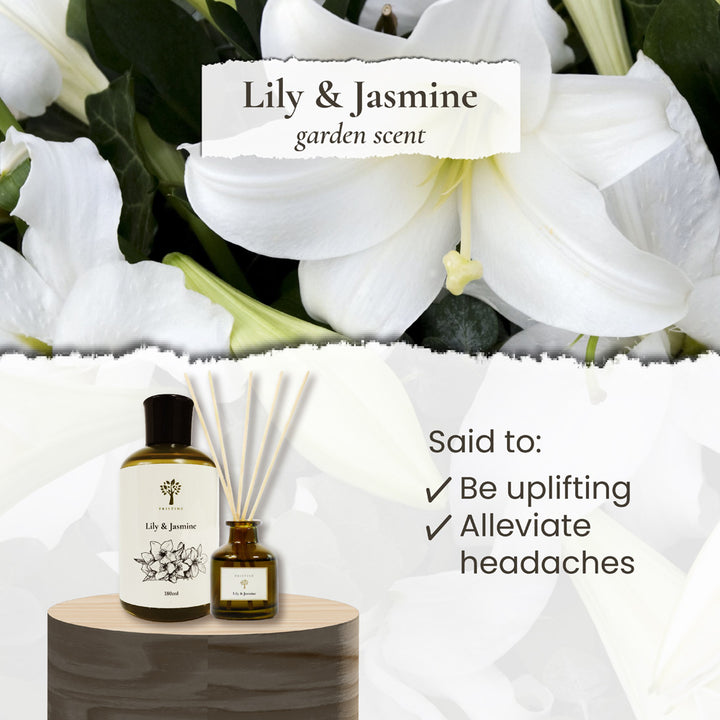 Garden Scents Reed Diffuser - Lily & Jasmine 50ml