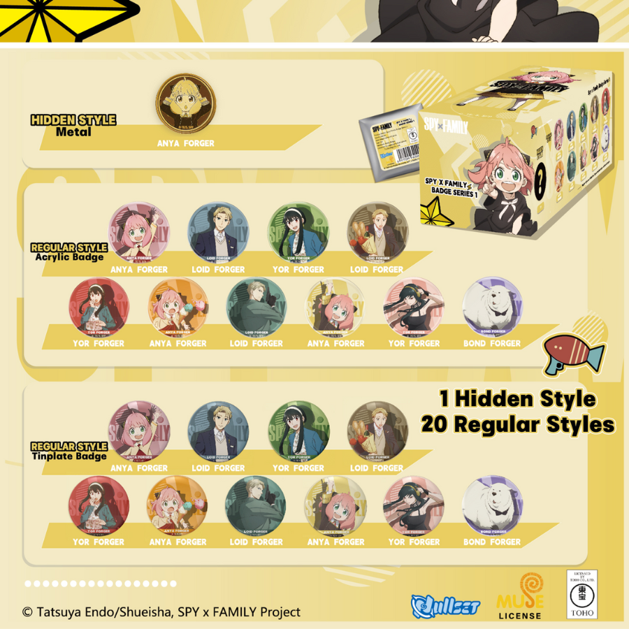 Spy x Family Mystery Badge Pack Series 1