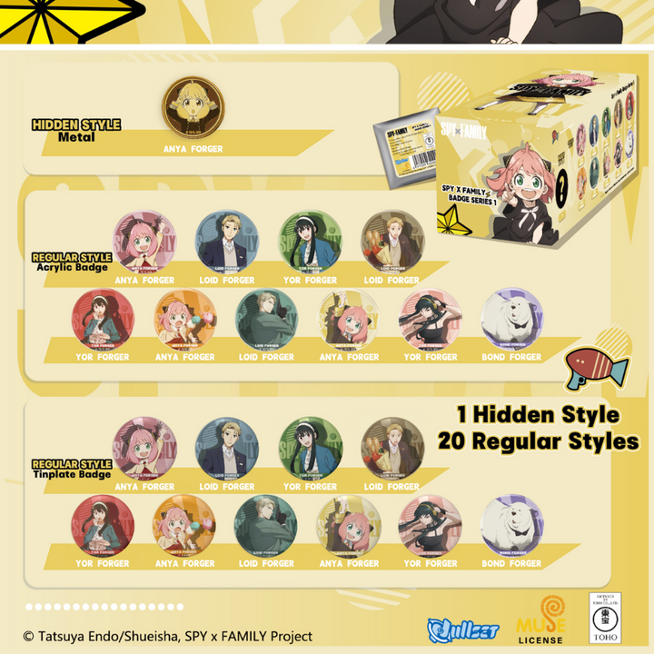 Spy x Family Mystery Badge Pack Series 1