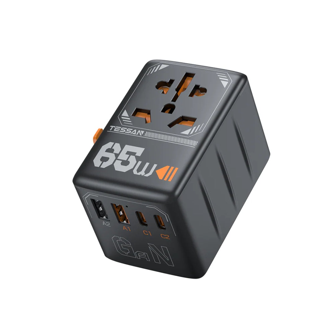 Tessan 65W Universal Travel Adapter 4 Port