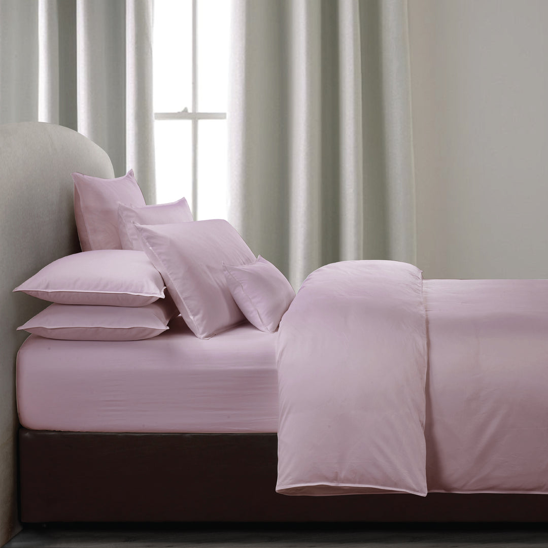 4pcs Fitted Sheet Set 1000TC (King-Lilac)