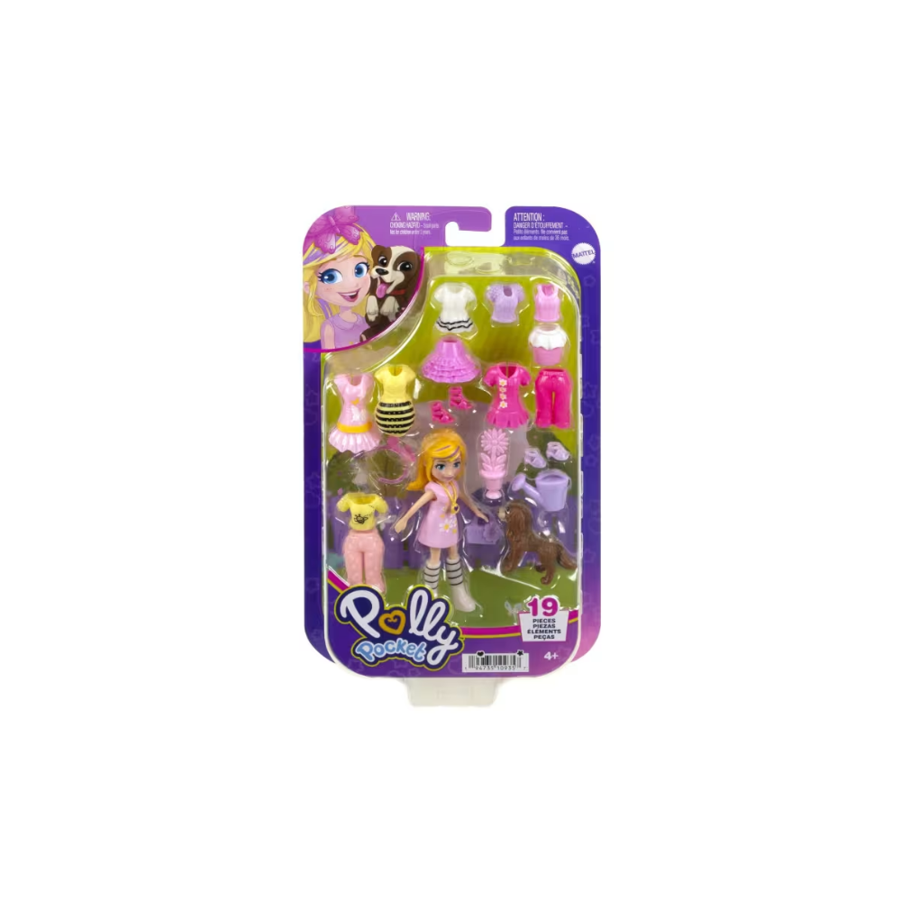 HKV88 Polly Pocket 3'' Medium Fashion Pack Asst