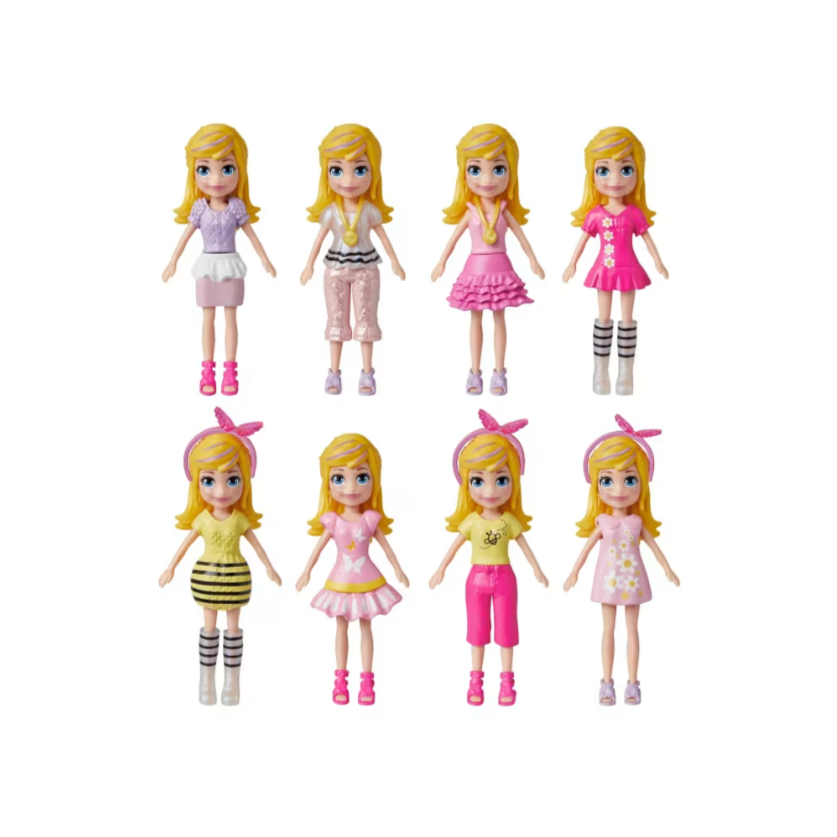 Polly Pocket Kleine Modeaccessoires Set – Mit Puppe, Kleidung & Schmuck Für Kreatives Spiel Ab 4 Jahren