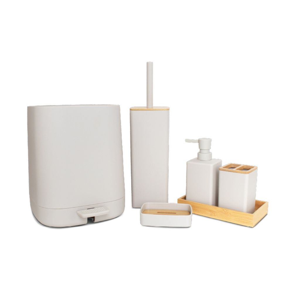 Toiletries Dispenser Set - Cream