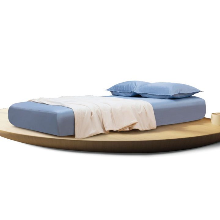 100% Long Staple Cotton Solid 1100TC Fitted Sheet Set - Sango Peach