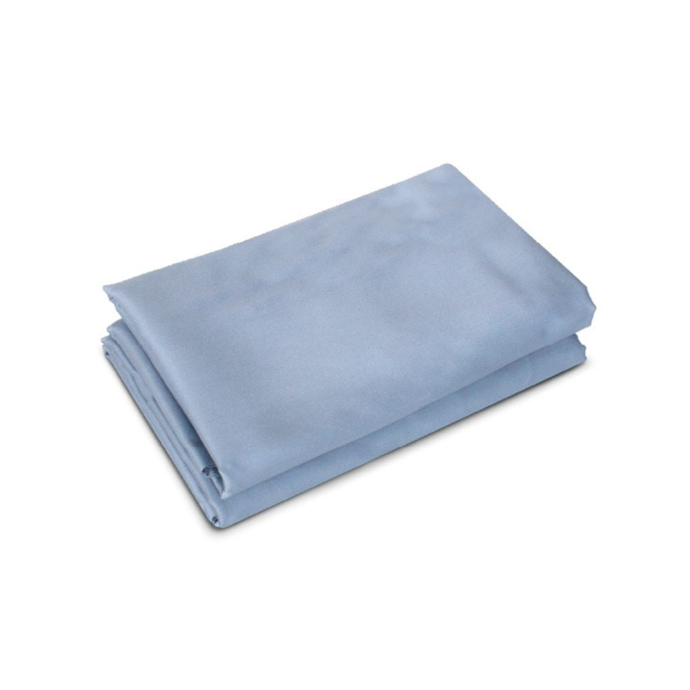 100% Long Staple Cotton Solid 1100TC Pillow Shame 2pcs- Indigo Blue
