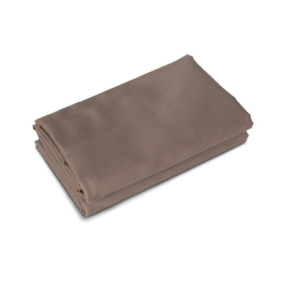 100% Long Staple Cotton Solid 1100TC Pillow Shame 2pcs- Kurumi Brown