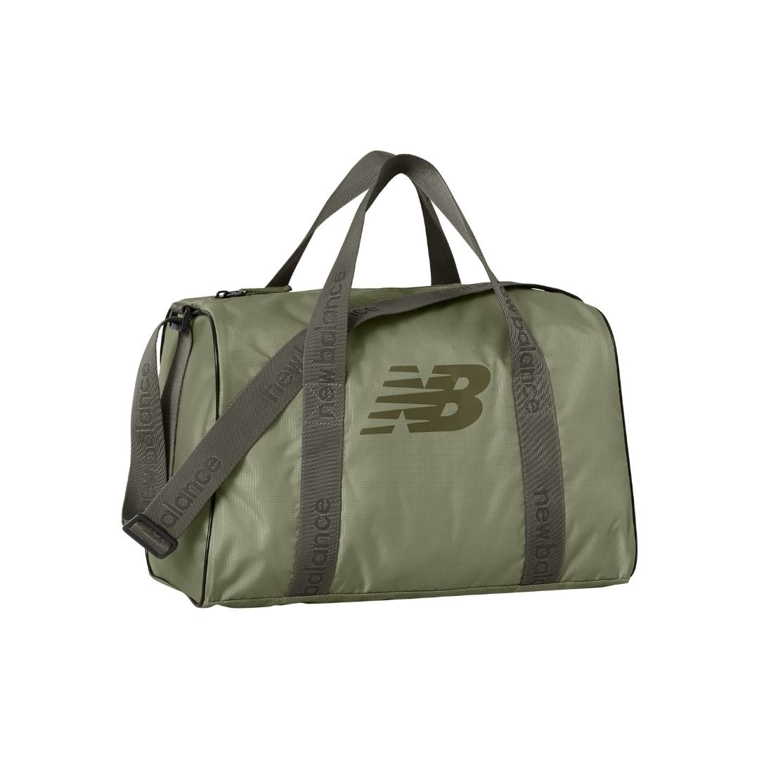 Shop New Balance Opp Core Small Duffel (Dark Olivine) | Isetan KL
