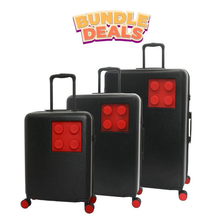 Signature 2022 Brick 2x2 Trolley Double Wheels (Black & Bright Red) Set