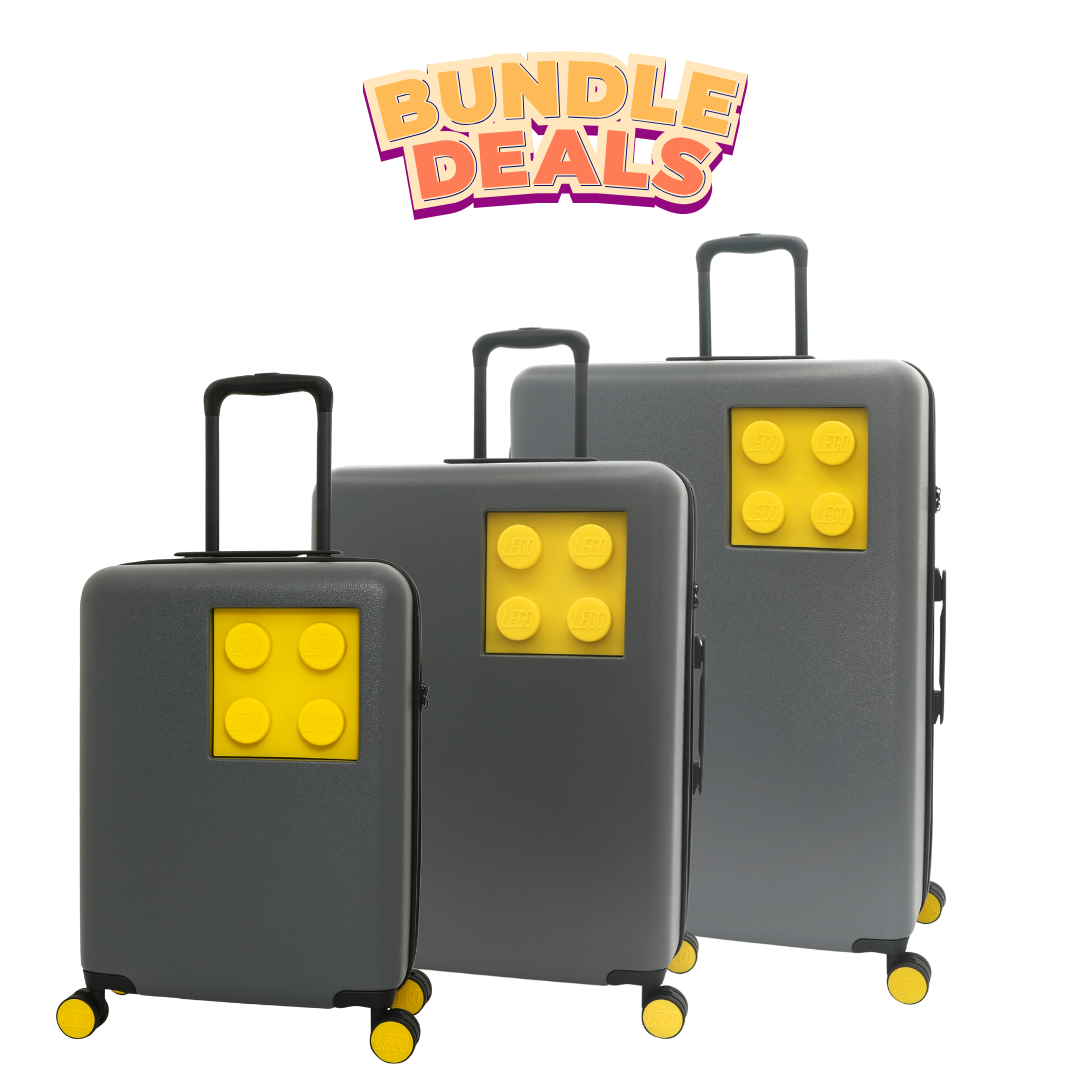 Signature 2022 Brick 2x2 Trolley Double Wheels (Grey & Yellow) Set