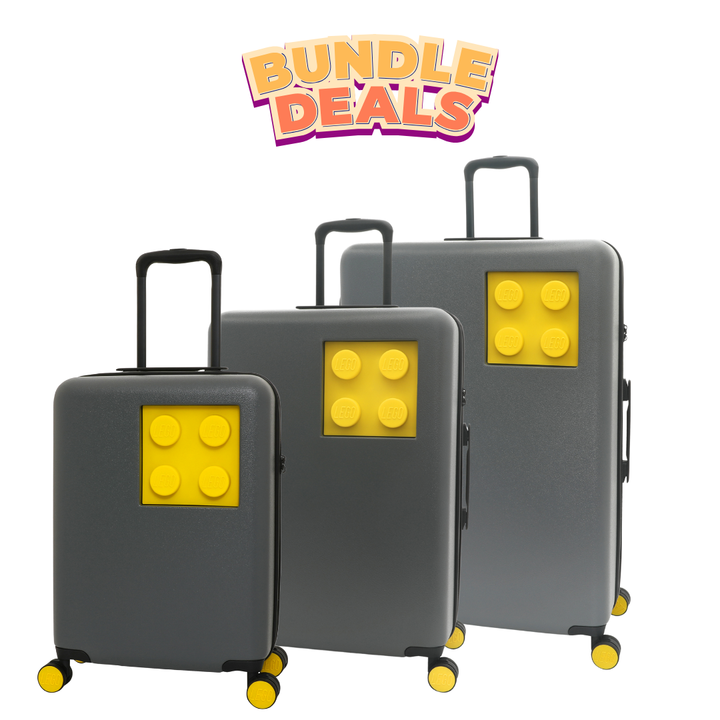 Signature 2022 Brick 2x2 Trolley Double Wheels (Grey & Yellow) Set