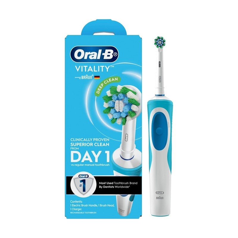 Power Toothbrush Vitality D12 Cross Action 1s
