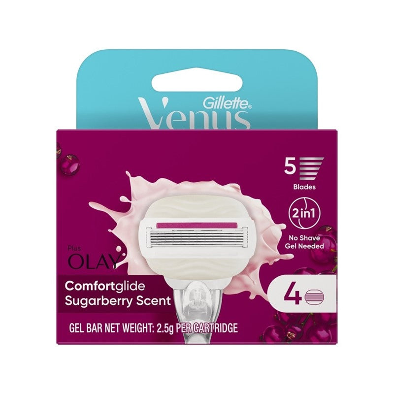 Venus Comfortglide Sugarberry Cartridge Refills 4s