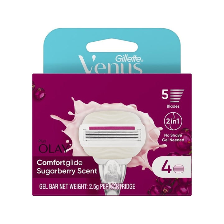 Venus Comfortglide Sugarberry Cartridge Refills 4s