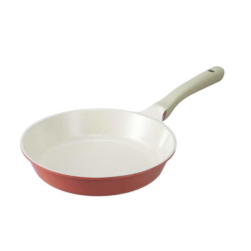 Omi Simple Marble Fry Pan 26cm (Coral Orange)