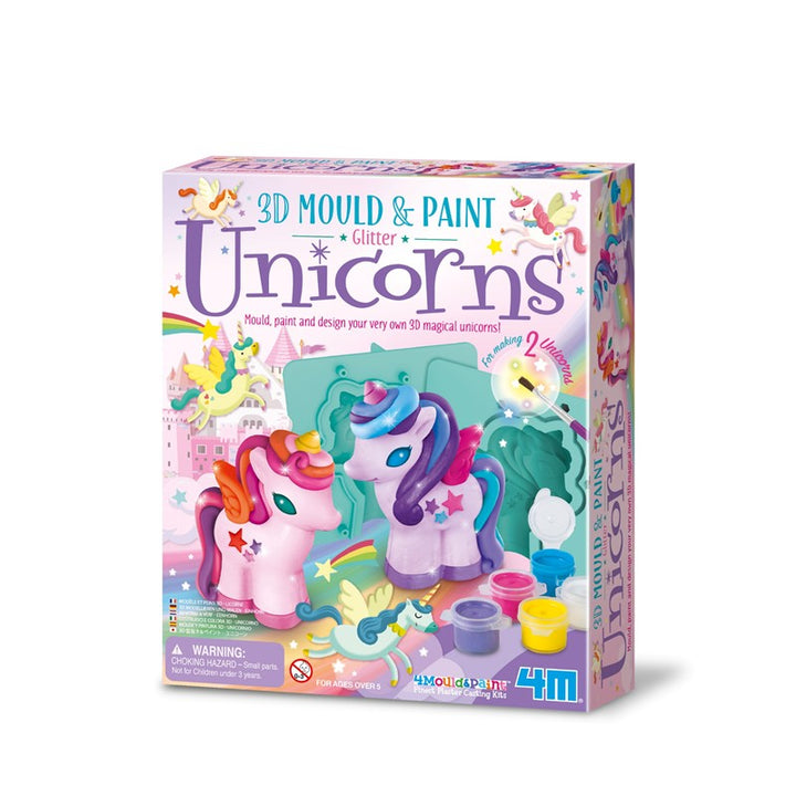 Mould & Paint 3D Glitter Unicorns