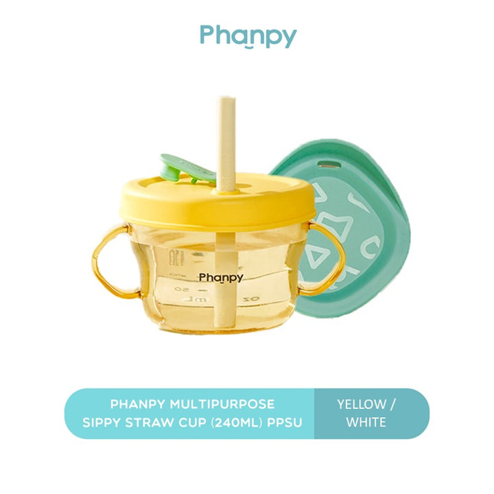 Phanpy Multipurpose Sippy Straw Cup 240ml PPSU