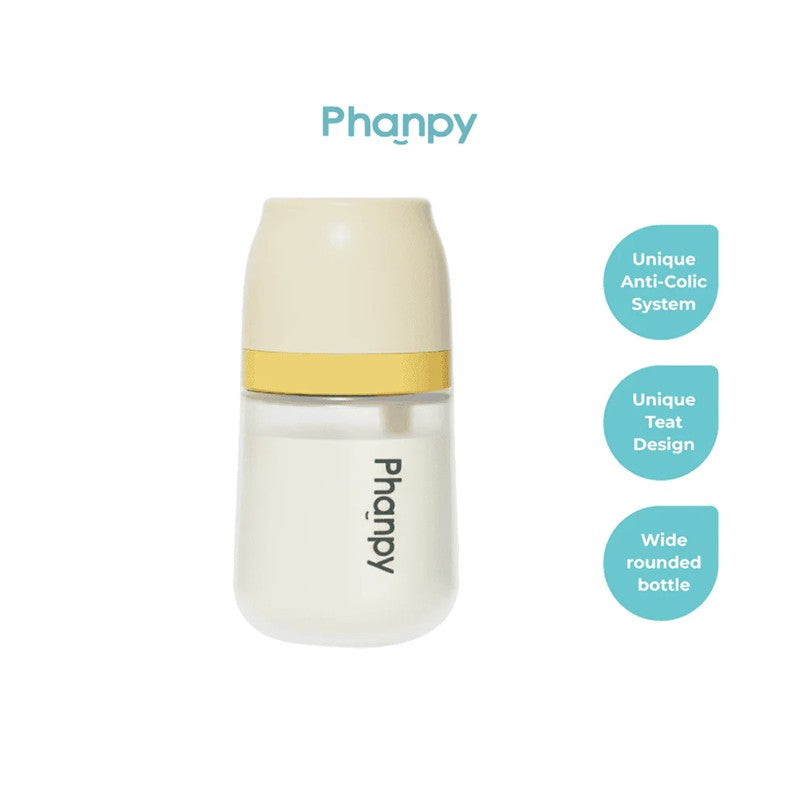 Phanpy Anti Colic Glass Bottle (160ml/240ml)