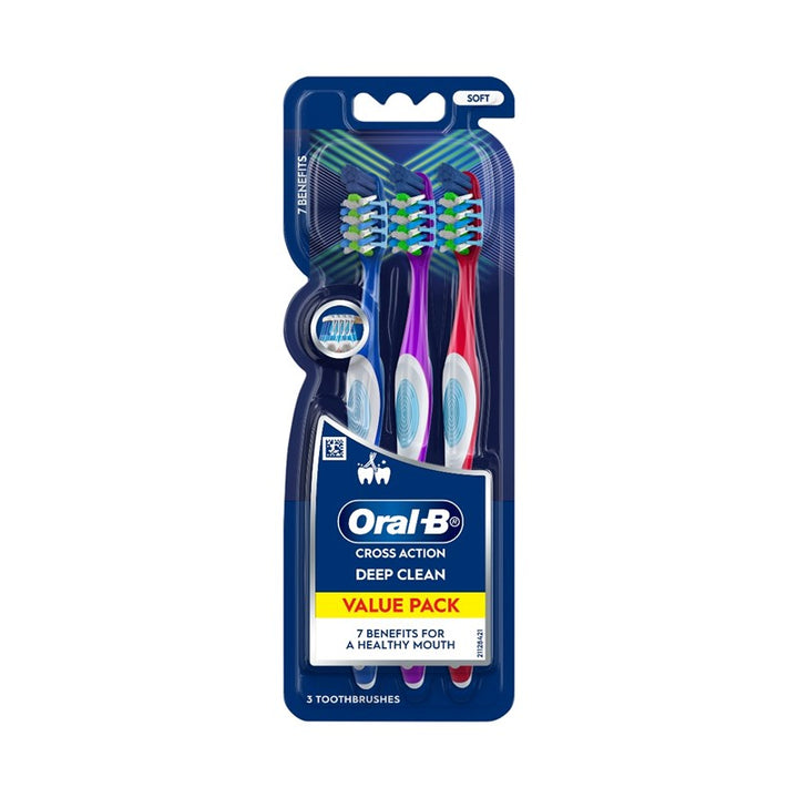 Cross Action 7 Benefits Toothbrush (Soft) 3s