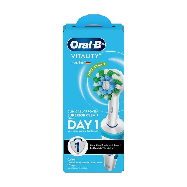 Power Toothbrush Vitality D12 Cross Action 1s