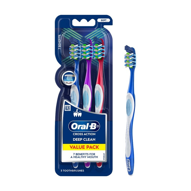 Cross Action 7 Benefits Toothbrush (Soft) 3s