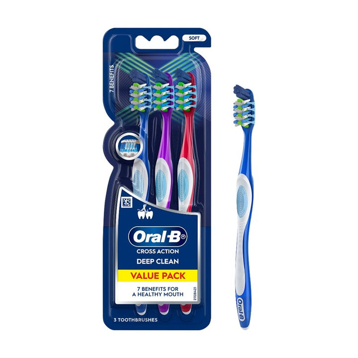 Cross Action 7 Benefits Toothbrush (Soft) 3s