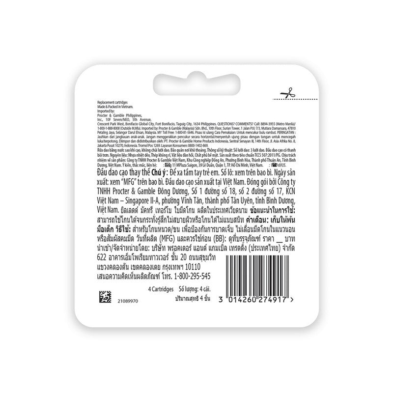 Mach3 Turbo Cartridge Refill 4s