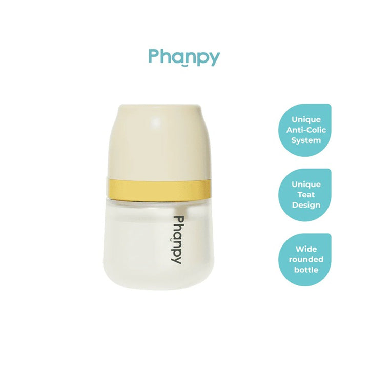 Phanpy Anti Colic Glass Bottle (160ml/240ml)