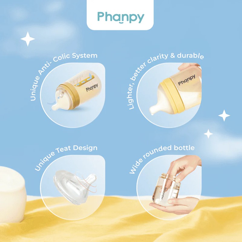 Phanpy Anti Colic PPSU Bottle (160ml/240ml)