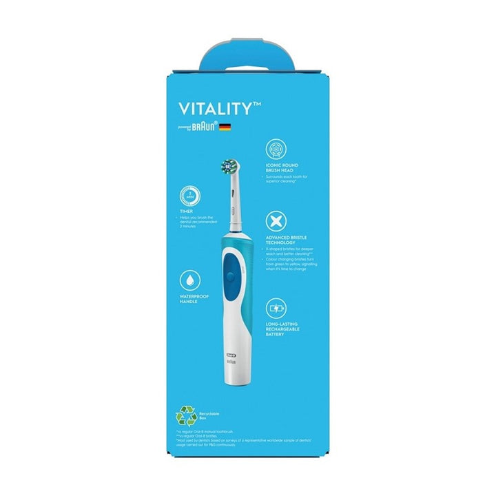 Power Toothbrush Vitality D12 Cross Action 1s