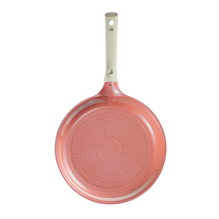Omi Simple Marble Fry Pan 26cm (Coral Orange)