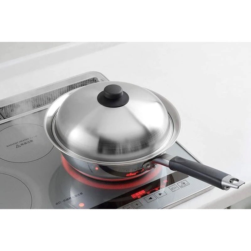 Yoshikawa Steamer Plate for Frying Pan (with Lid)
