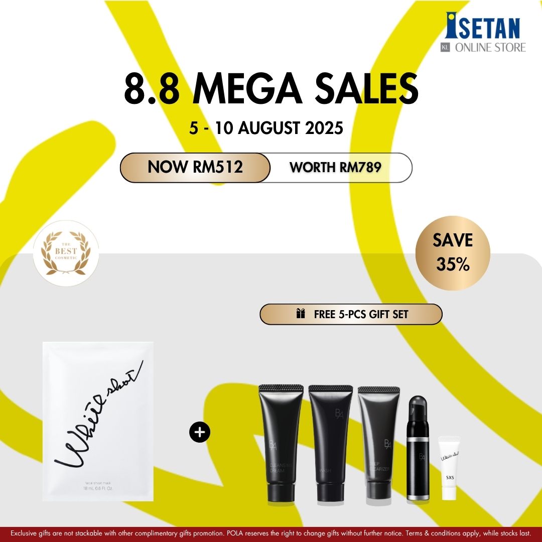 8.8 : White Shot Mask QXS (7 sheets), Gift worth RM277