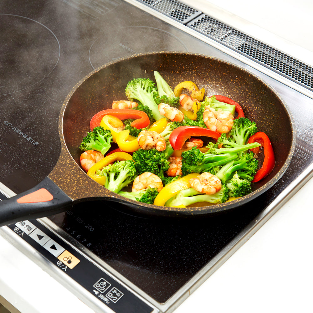 AIMEDIA IH Gold Marble Frying Pan | Isetan KL Online Store