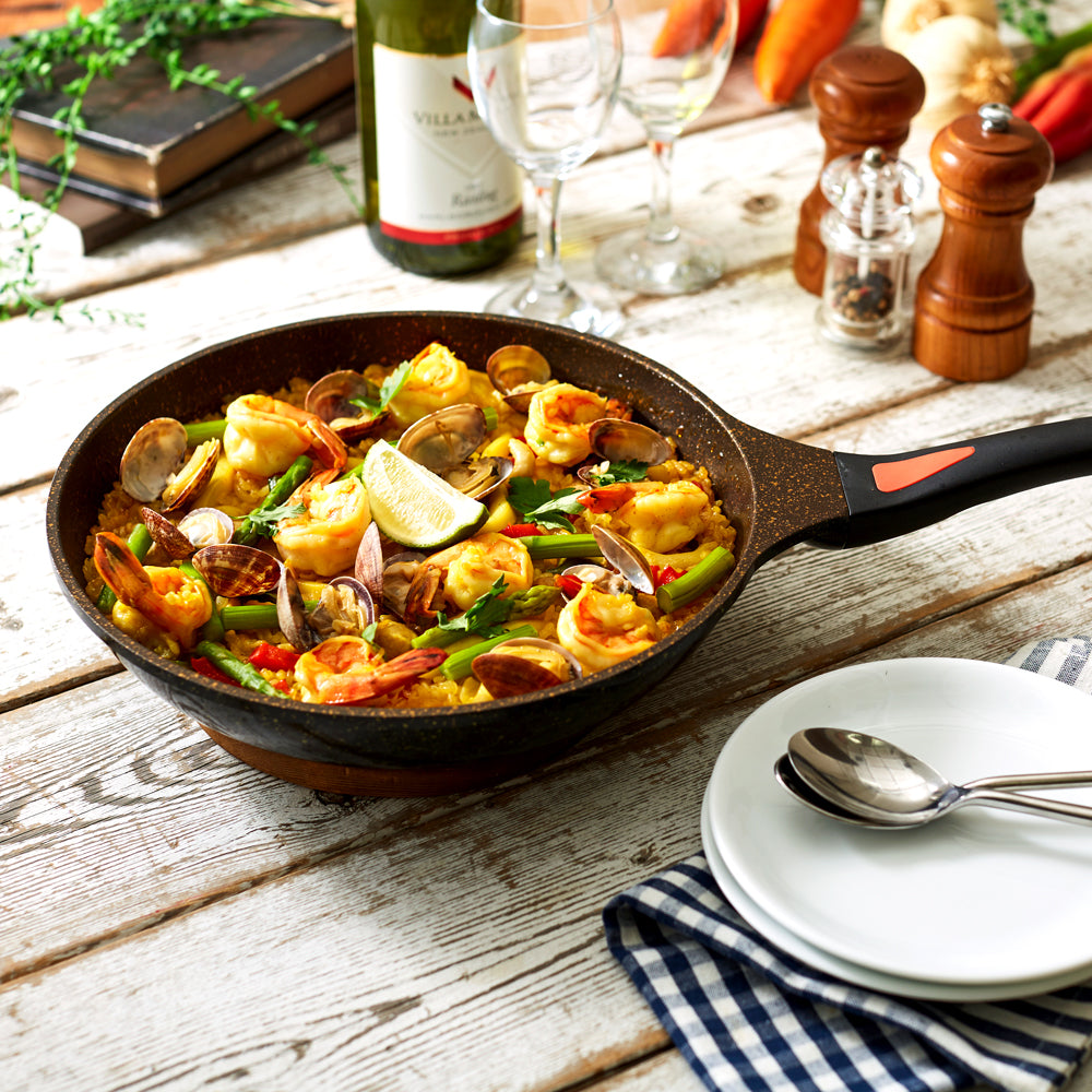 AIMEDIA IH Gold Marble Frying Pan | Isetan KL Online Store