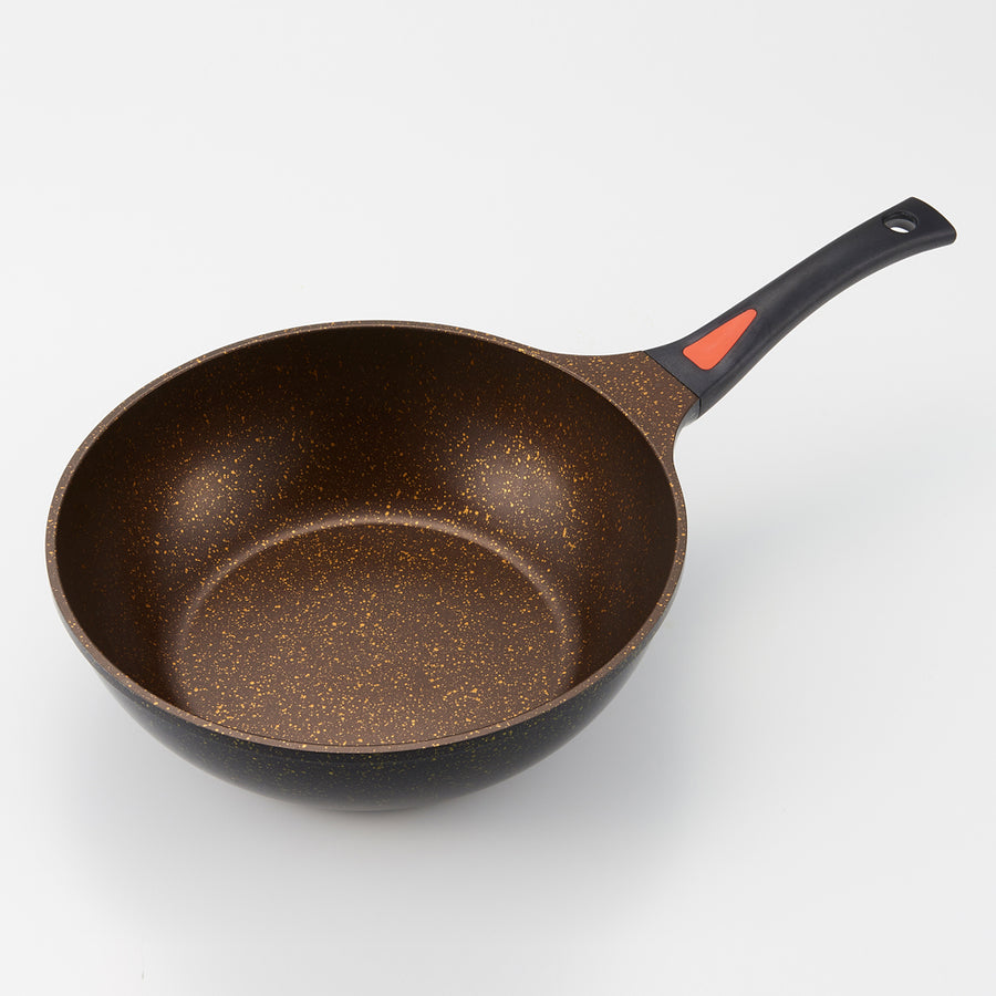 AIMEDIA IH Gold Marble Frying Pan Deep | Isetan KL Online Store