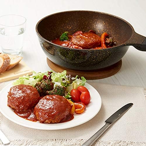 AIMEDIA IH Gold Marble Frying Pan Deep | Isetan KL Online Store