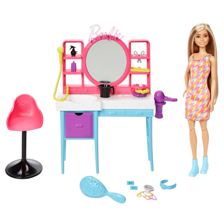BARBIE HKV00 Barbie Fabulous Totally Hair Salon | Isetan KL Online Store